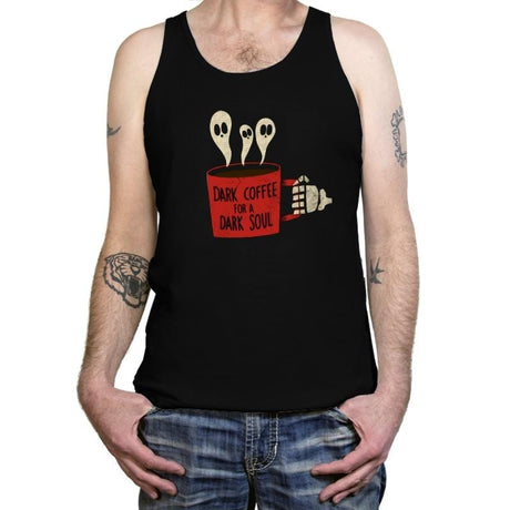 Dark Coffee for a Dark Soul - Tanktop Tanktop RIPT Apparel X-Small / Black