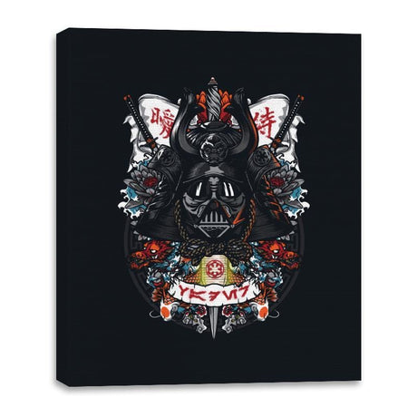 Dark Lord Samurai - Canvas Wraps Canvas Wraps RIPT Apparel 16x20 / Black