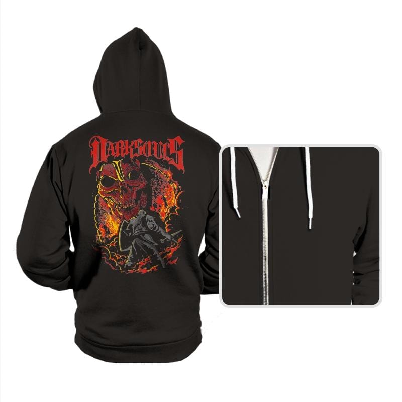 Dark Metal Souls - Hoodies Hoodies RIPT Apparel Small / Black