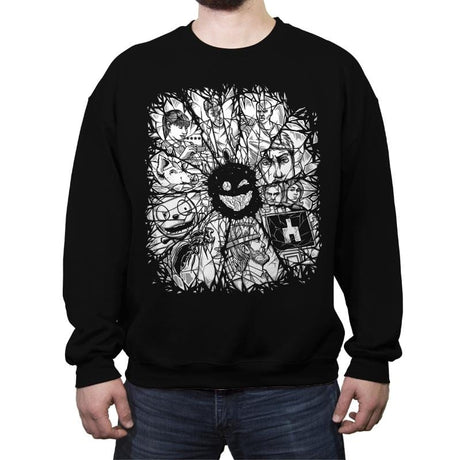 Dark Refractions - Crew Neck Sweatshirt Crew Neck Sweatshirt RIPT Apparel