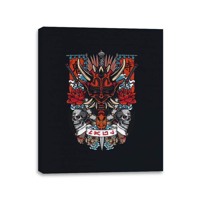 Dark Side Akuma - Canvas Wraps Canvas Wraps RIPT Apparel 11x14 / Black