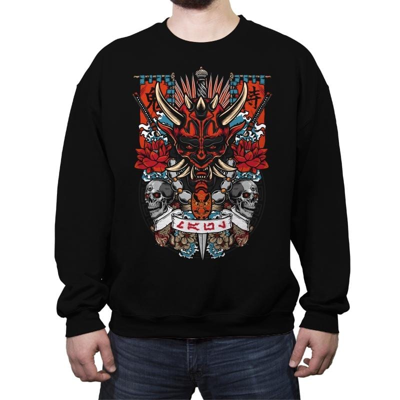 Dark Side Akuma - Crew Neck Sweatshirt Crew Neck Sweatshirt RIPT Apparel Small / Black