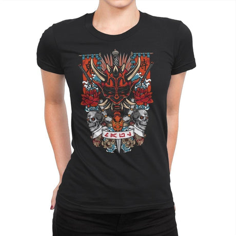 Dark Side Akuma - Womens Premium T-Shirts RIPT Apparel Small / Black