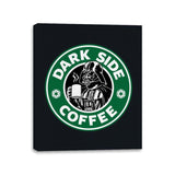 Dark Side Coffee - Canvas Wraps Canvas Wraps RIPT Apparel 11x14 / Black