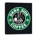 Dark Side Coffee - Canvas Wraps Canvas Wraps RIPT Apparel 16x20 / Black