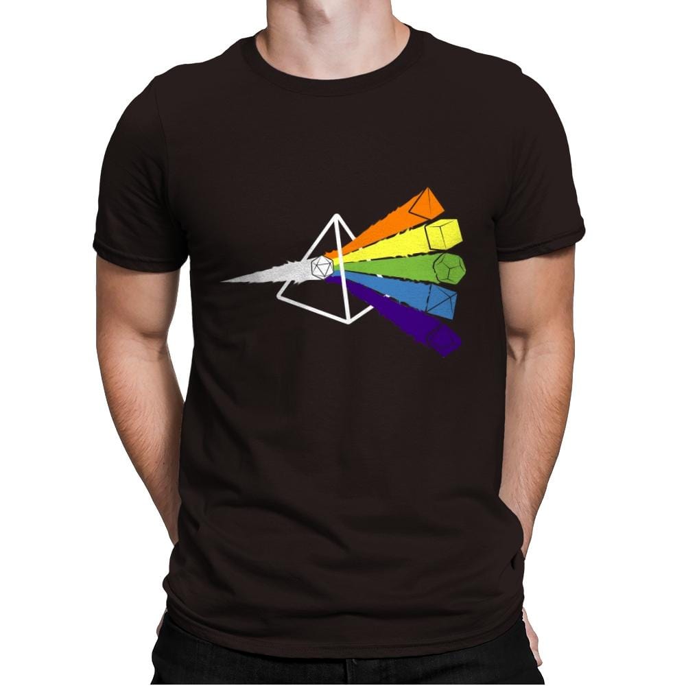 Dark Side o' The Dice - Mens Premium T-Shirts RIPT Apparel Small / Dark Chocolate