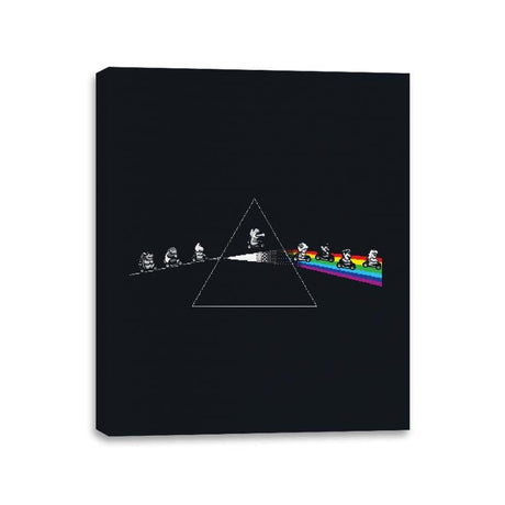 Dark Side of Rainbow Road - Canvas Wraps Canvas Wraps RIPT Apparel 11x14 / Black