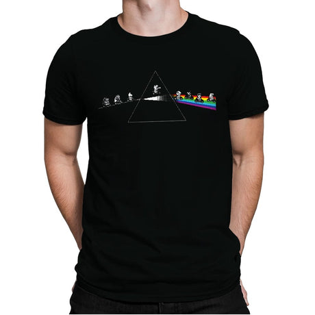 Dark Side of Rainbow Road - Mens Premium T-Shirts RIPT Apparel Small / Black