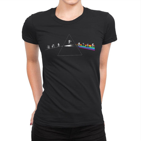 Dark Side of Rainbow Road - Womens Premium T-Shirts RIPT Apparel Small / Black