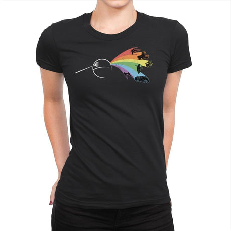 Dark Side of the Star - Womens Premium T-Shirts RIPT Apparel Small / Black