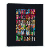 Dark Tournament Fighters - Canvas Wraps Canvas Wraps RIPT Apparel 16x20 / Black