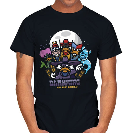 Darkwing Vs The World - Mens T-Shirts RIPT Apparel Small / Black