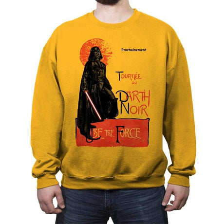 Darth Noir - Crew Neck Sweatshirt Crew Neck Sweatshirt RIPT Apparel Small / Gold