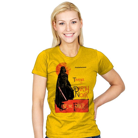 Darth Noir - Womens T-Shirts RIPT Apparel Small / Sunshine