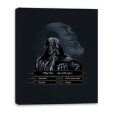 Darth Wants to be a Millionaire - Canvas Wraps Canvas Wraps RIPT Apparel 16x20 / Black