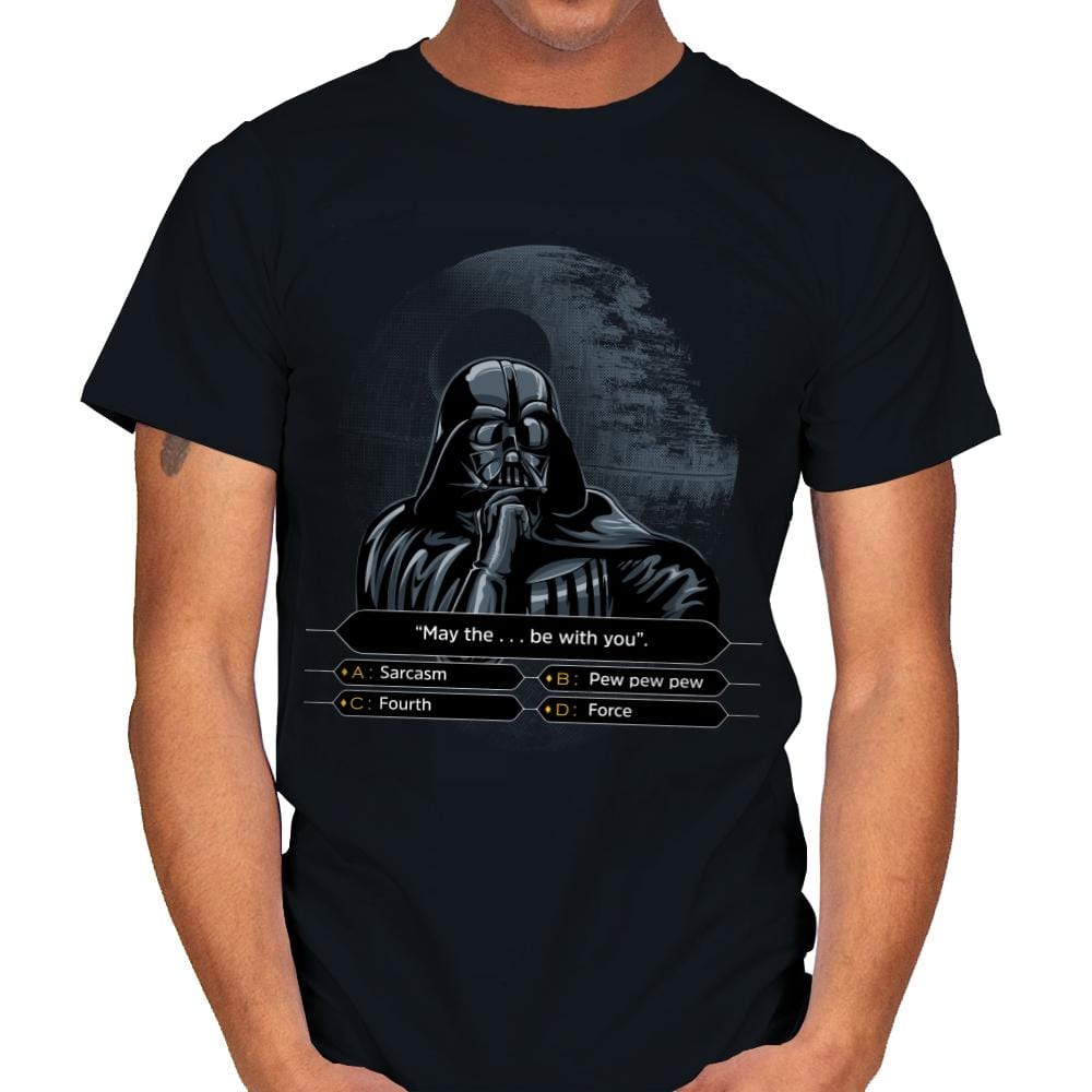 Darth Wants to be a Millionaire - Mens T-Shirts RIPT Apparel Small / Black