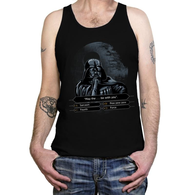 Darth Wants to be a Millionaire - Tanktop Tanktop RIPT Apparel X-Small / Black