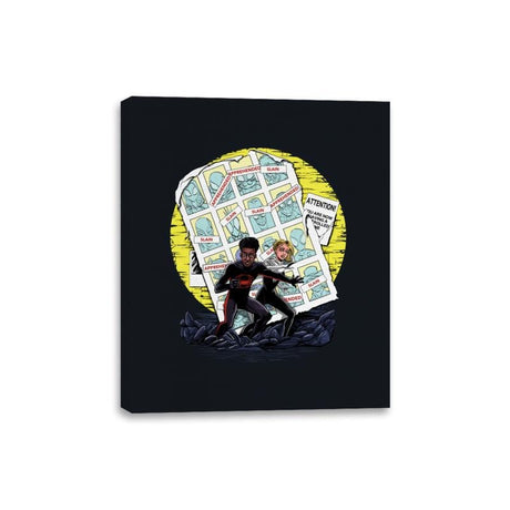 Days of Spider Past - Canvas Wraps Canvas Wraps RIPT Apparel 8x10 / Black