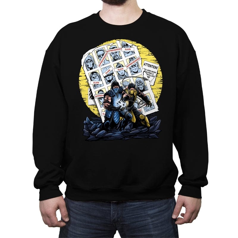 Days of the Mortal Past - Crew Neck Sweatshirt Crew Neck Sweatshirt RIPT Apparel Small / Black