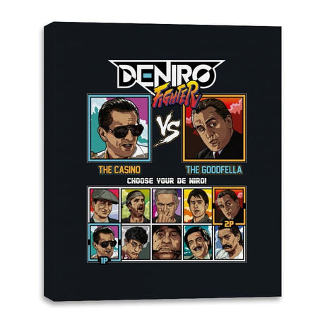 De Niro Fighter - Canvas Wraps Canvas Wraps RIPT Apparel 16x20 / Black