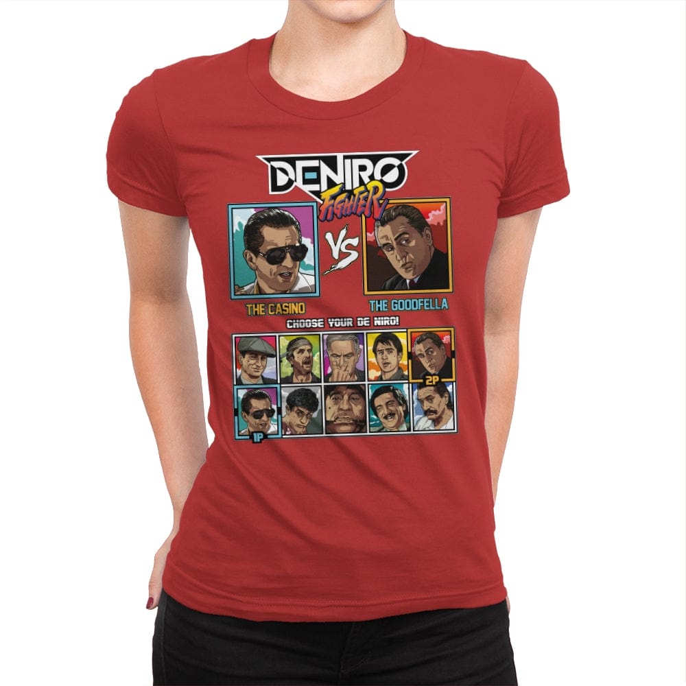 De Niro Fighter - Womens Premium T-Shirts RIPT Apparel Small / Red