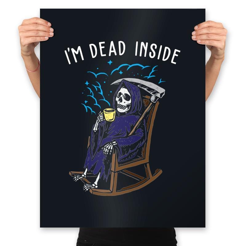 Dead Inside - Prints Posters RIPT Apparel 18x24 / Black