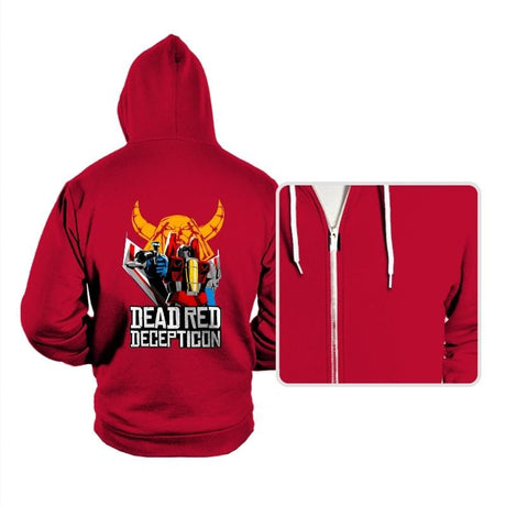 Dead Red Deception - Hoodies Hoodies RIPT Apparel