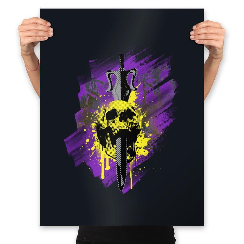 Dead Skull - Prints Posters RIPT Apparel 18x24 / Black