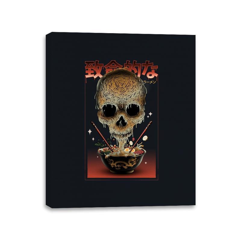 Deadly Ramen - Canvas Wraps Canvas Wraps RIPT Apparel 11x14 / Black