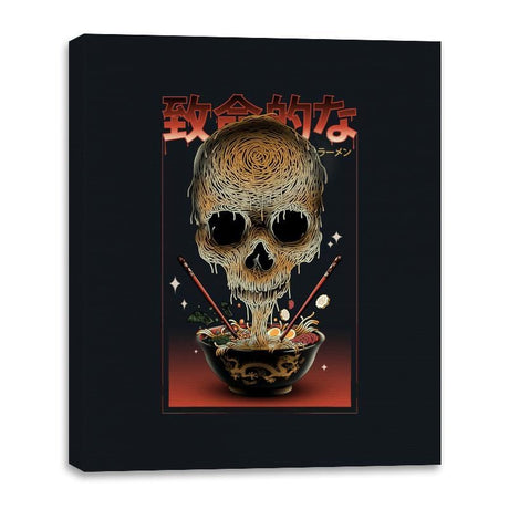 Deadly Ramen - Canvas Wraps Canvas Wraps RIPT Apparel 16x20 / Black