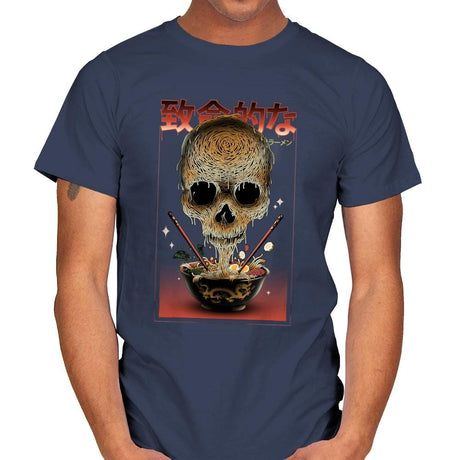 Deadly Ramen - Mens T-Shirts RIPT Apparel Small / Navy