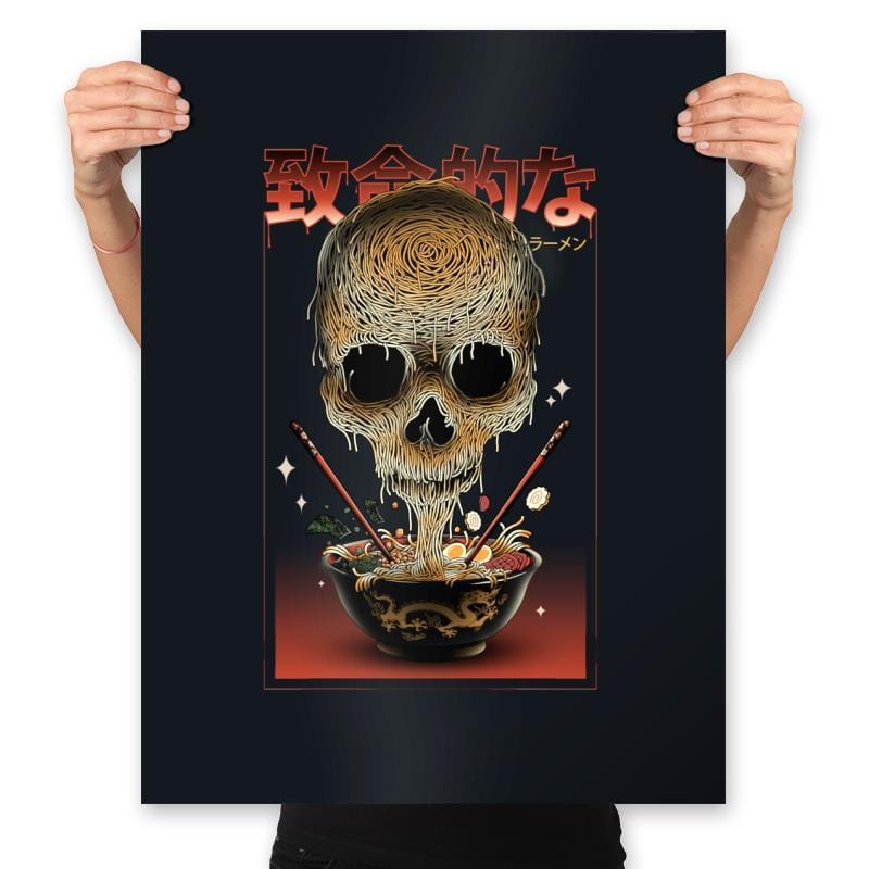 Deadly Ramen - Prints Posters RIPT Apparel 18x24 / Black