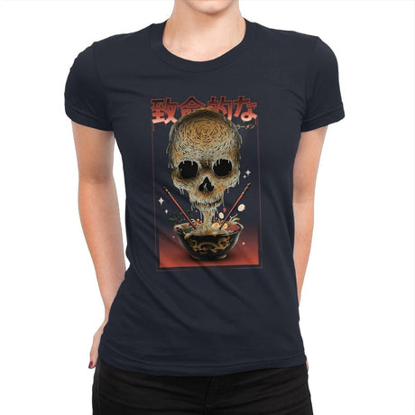 Deadly Ramen - Womens Premium T-Shirts RIPT Apparel Small / Midnight Navy