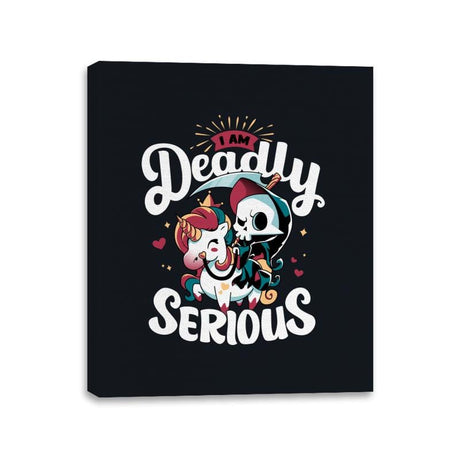 Deadly Serious - Canvas Wraps Canvas Wraps RIPT Apparel 11x14 / Black