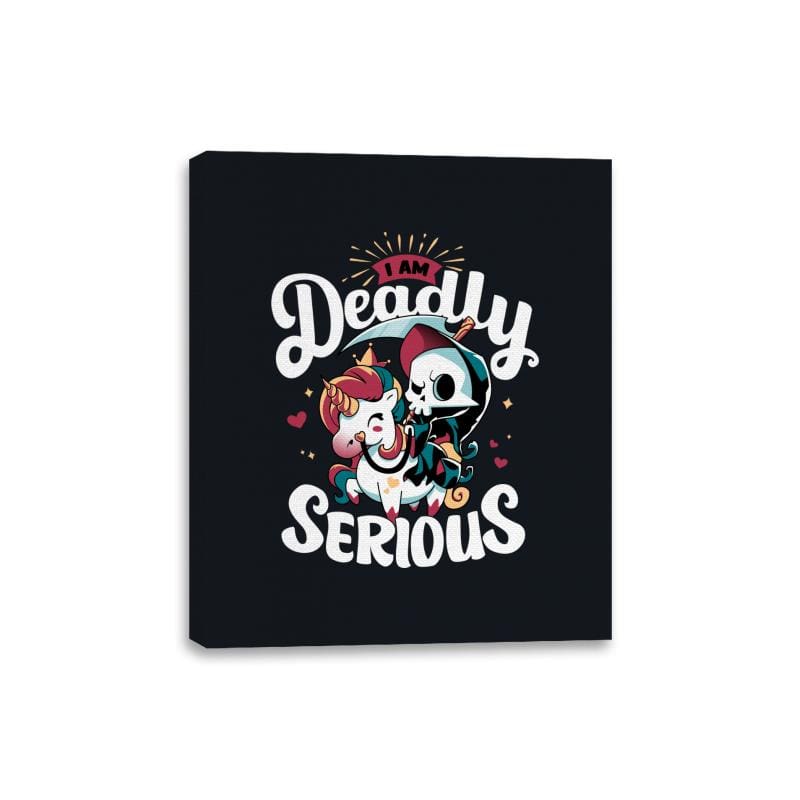 Deadly Serious - Canvas Wraps Canvas Wraps RIPT Apparel 8x10 / Black