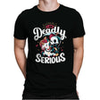 Deadly Serious - Mens Premium T-Shirts RIPT Apparel Small / Black