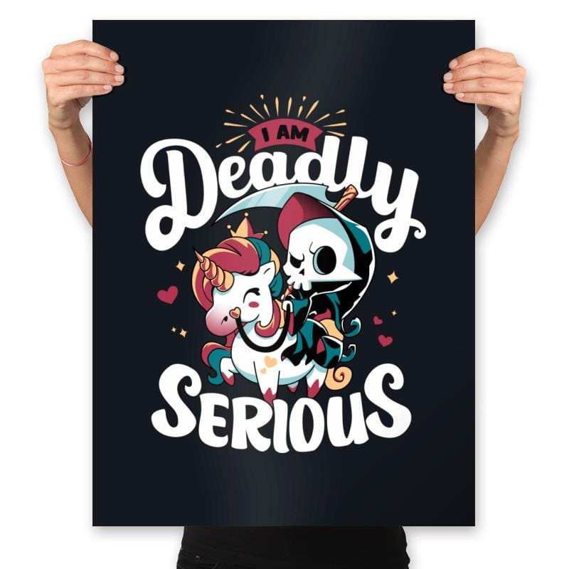 Deadly Serious - Prints Posters RIPT Apparel 18x24 / Black