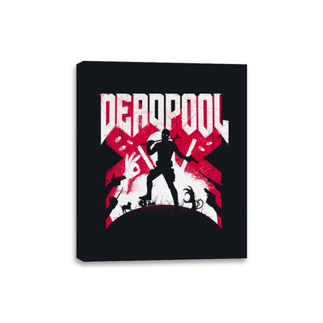 Deadpool Doom - Canvas Wraps Canvas Wraps RIPT Apparel 8x10 / Black