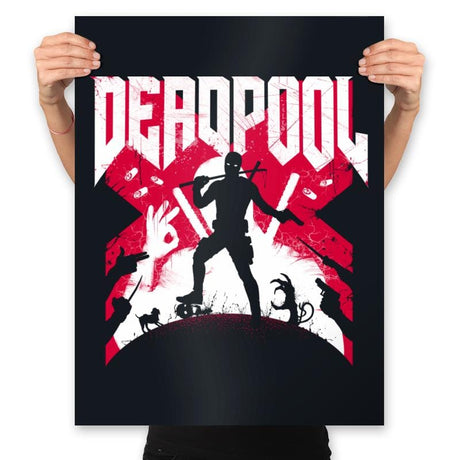 Deadpool Doom - Prints Posters RIPT Apparel 18x24 / Black