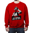 Deadpool Tropper - Crew Neck Sweatshirt Crew Neck Sweatshirt RIPT Apparel Small / Red