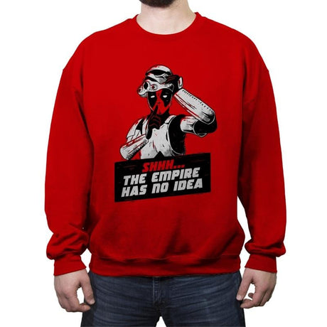 Deadtrooper - Anytime - Crew Neck Sweatshirt Crew Neck Sweatshirt RIPT Apparel Small / Red