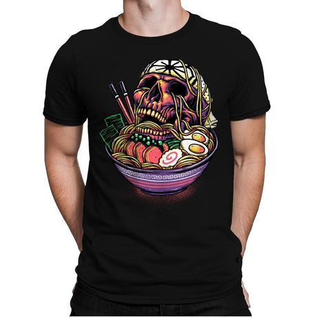 Death By Ramen - Mens Premium T-Shirts RIPT Apparel Small / Black