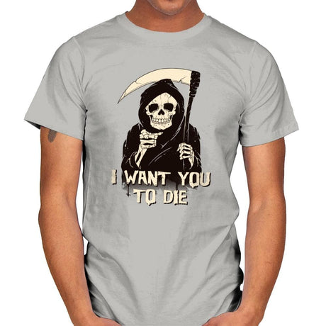 Death Chose You! - Anytime - Mens T-Shirts RIPT Apparel Small / Ice Grey