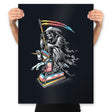 Death Enjoying Life - Prints Posters RIPT Apparel 18x24 / Black