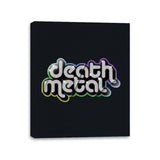 Death Metal Shiny - Canvas Wraps Canvas Wraps RIPT Apparel 11x14 / Black