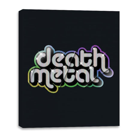 Death Metal Shiny - Canvas Wraps Canvas Wraps RIPT Apparel 16x20 / Black