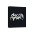 Death Metal Shiny - Canvas Wraps Canvas Wraps RIPT Apparel 8x10 / Black