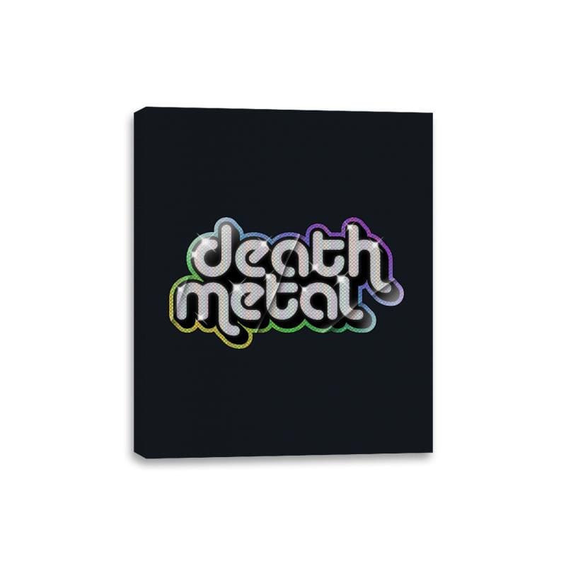 Death Metal Shiny - Canvas Wraps Canvas Wraps RIPT Apparel 8x10 / Black