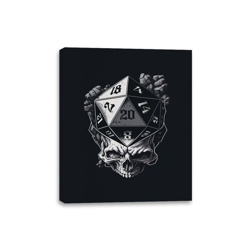 Death Saving Throw - Canvas Wraps Canvas Wraps RIPT Apparel 8x10 / Black