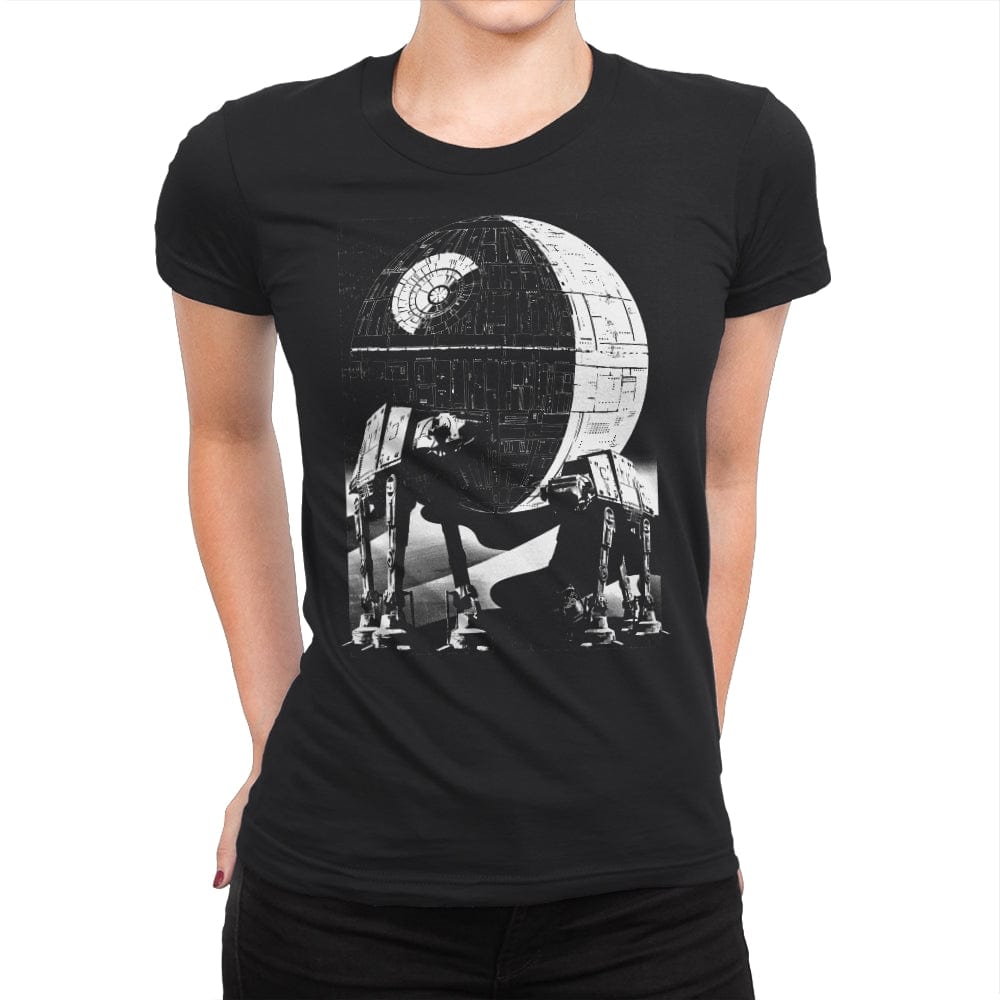 Death Star Ground Force - Womens Premium T-Shirts RIPT Apparel Small / Black